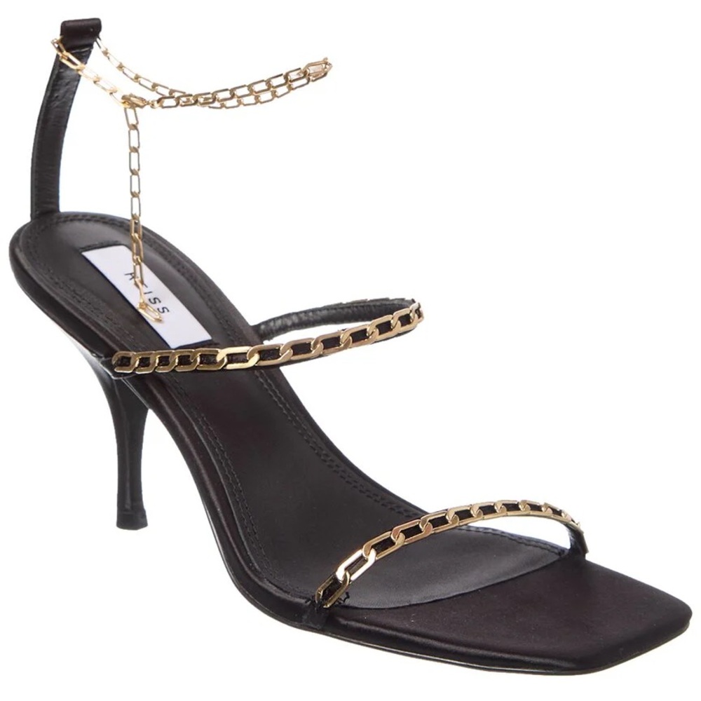 Reiss Magda Black Leather Heels - Picture 5 of 6